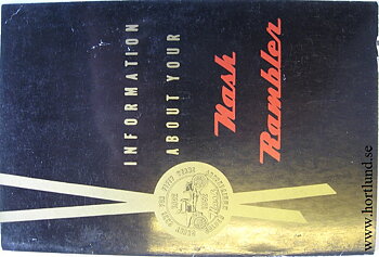 1952 Nash Rambler Owner's Manual