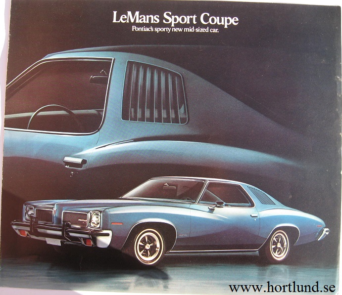 1973 Pontiac LeMans Sport Coupe, GTO broschyr