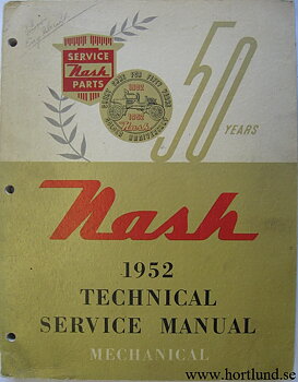 1952 Nash Technical Service Manual Mechanical