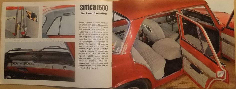 1964 Simca 1500 broschyr svensk - 3
