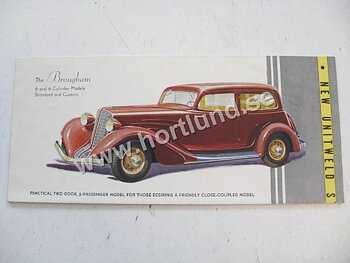 1934 Auburn 6 & 8 Cylinder Models Försäljningsbroschyr