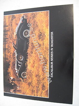 1975 Excalibur Series IV Roadster Försäljningsbroschyr