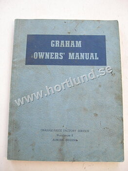 1935-1937 Graham-Paige Owners Manual