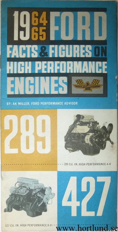 1964 1965 Ford Facts & Figures on High Performance Engines