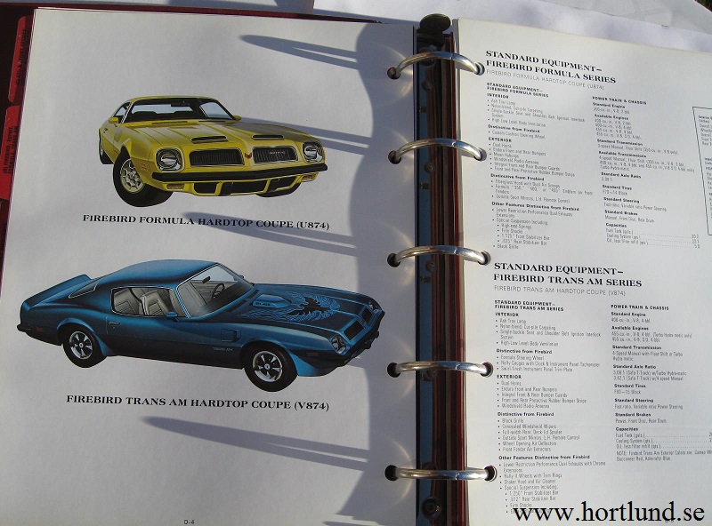 1974 Pontiac Sales Manual