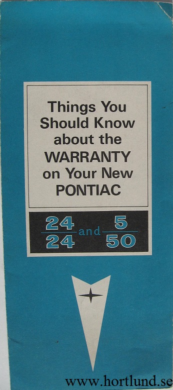 1967 Pontiac Warranty