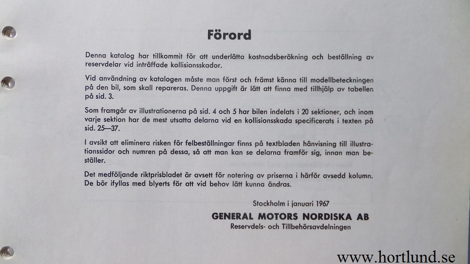 1966-1967 Opel Kadett B Bilskadekatalog - 2