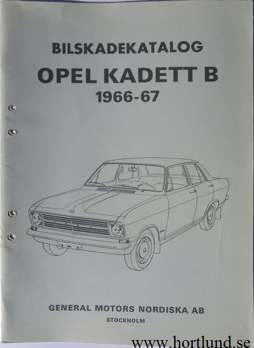 Www.hortlund.se - 1966-1967 Opel Kadett B Bilskadekatalog