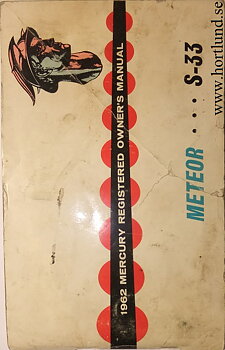 1962 Mercury Meteor S-33 Owners Manual