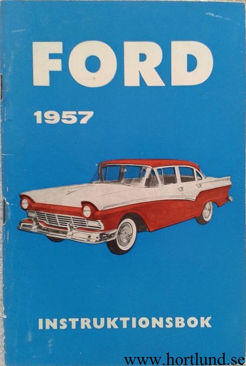 1957 Ford Instruktionsbok svensk