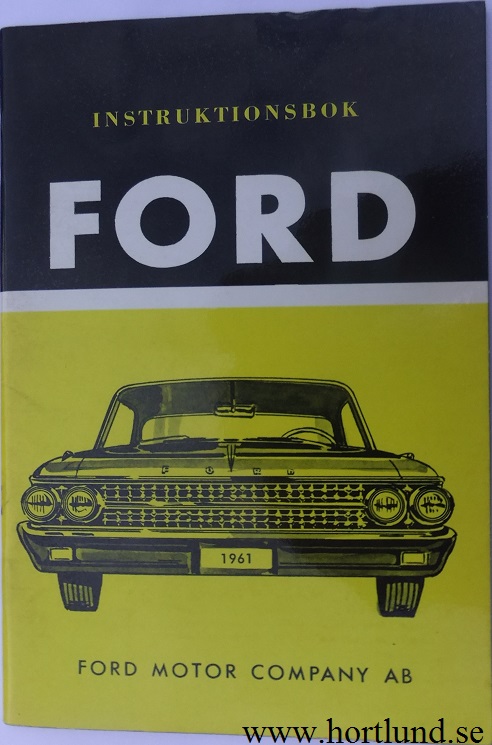 1961 Ford Instruktionsbok svensk - 2