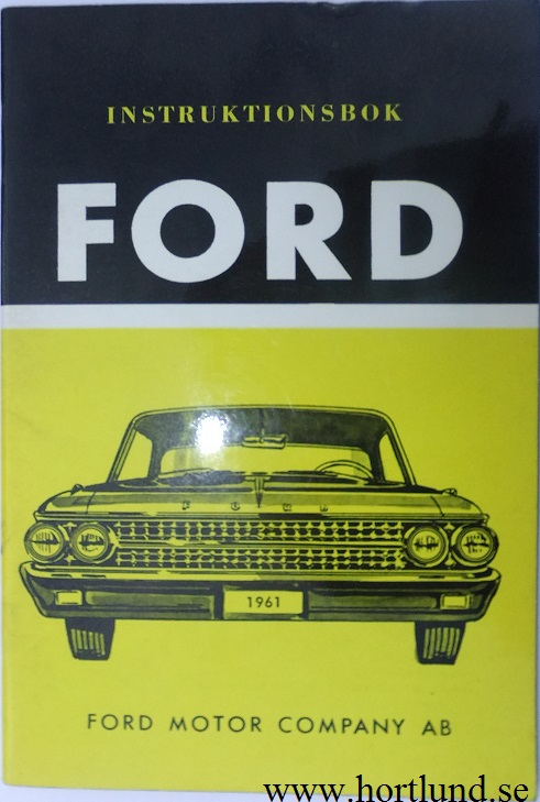 1961 Ford Instruktionsbok svensk