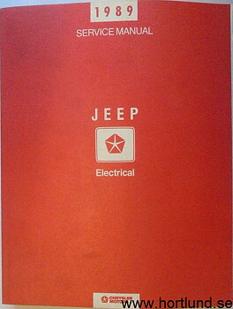 1989 Jeep  Service Manual Electrical alla modeller