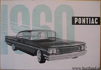 1960 Pontiac broschyr alla modeller svensk