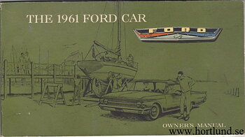 1961 Ford Car Owners Manual