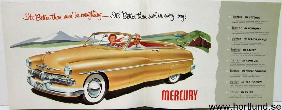 1950 Mercury broschyr, presenting the ... - 2