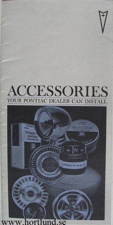 1967 Pontiac Accessories broschyr