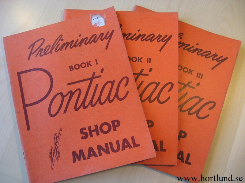 1955 Pontiac Preliminary Shop Manual