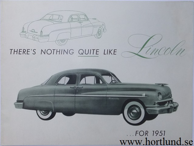 1951 Lincoln broschyr