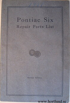 1927 Pontiac Six Repair Parts List