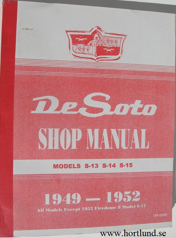 1949 - 1952 De Soto Shop Manual