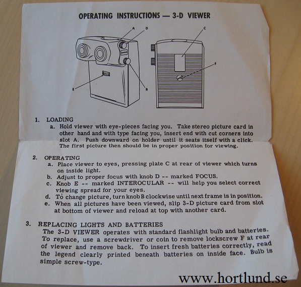 1955 Pontiac Car Model Selector Slides 3-D - 2
