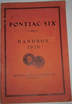 1928 Pontiac Six Handbok