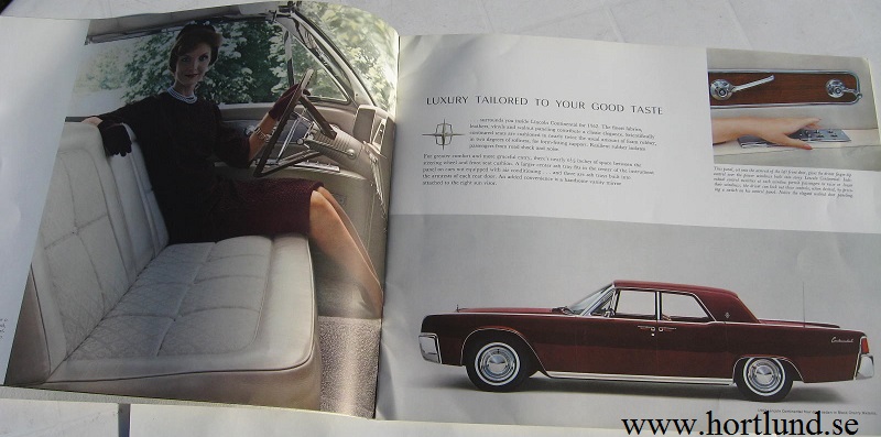 1962 Lincoln Continental Lyxbroschyr - 2