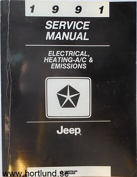 1991 Jeep  Service Manual Electrical, Heating-A/C & Emissions alla modeller