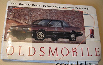 1991 Oldsmobile Cutlass Ciera och Cutlass Cruiser Owner's Manual