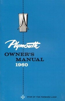 1960 Plymouth Owners Manual