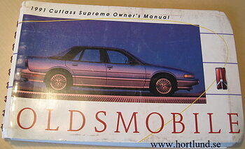 1991 Oldsmobile Cutlass Supreme Owner's Manual