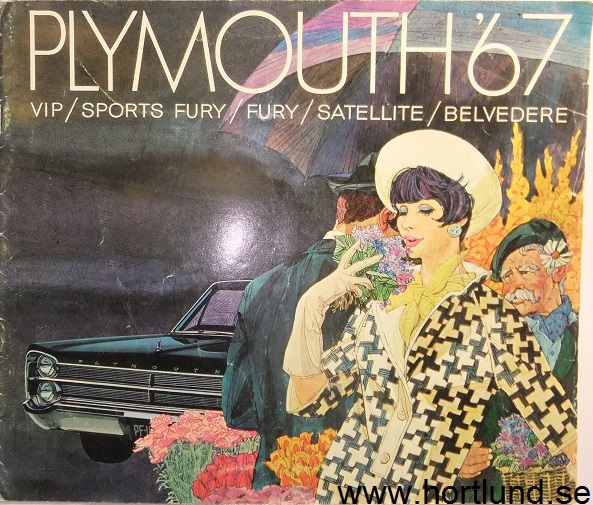 1967 Plymouth Fury Belvedere Valiant broschyr svensk