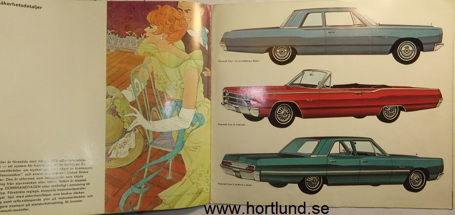 1967 Plymouth Fury Belvedere Valiant broschyr svensk - 2