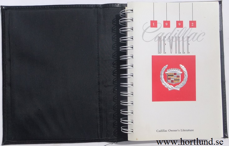 1992 Cadillac De Ville Owner's Manual