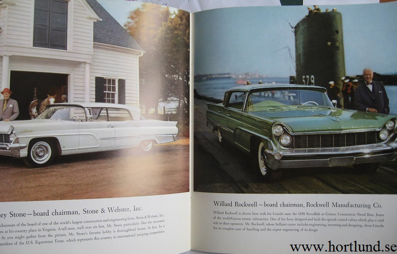1959 Lincoln broschyr Portraits of success - 4