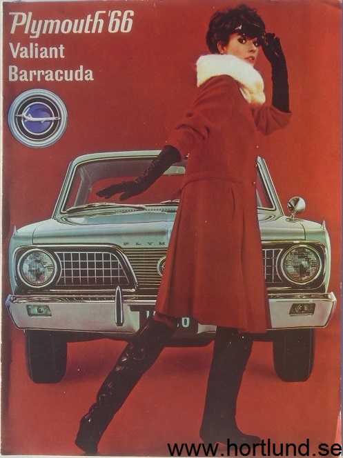 1966 Plymouth Valiant Barracuda broschyr svensk
