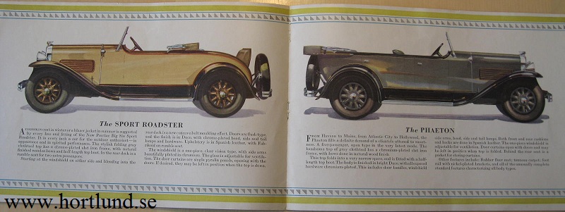 1929 Pontiac Big Six broschyr - 2