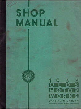 1933 Oldsmobile Shop Manual Model F-33 & L-33