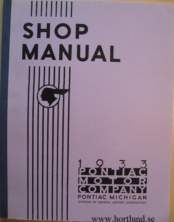 1933 Pontiac Shop Manual