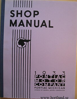 1933 Pontiac Shop Manual