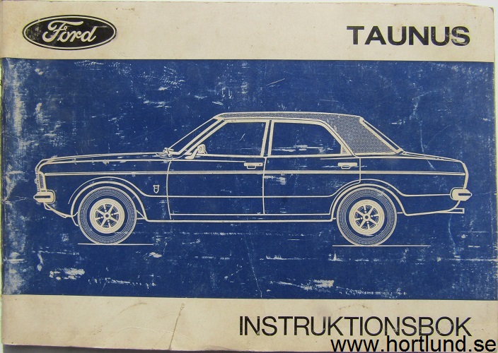 1971 Ford Taunus Instruktionsbok