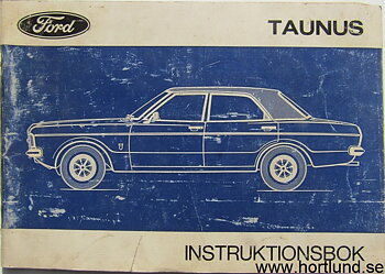 1971 Ford Taunus Instruktionsbok