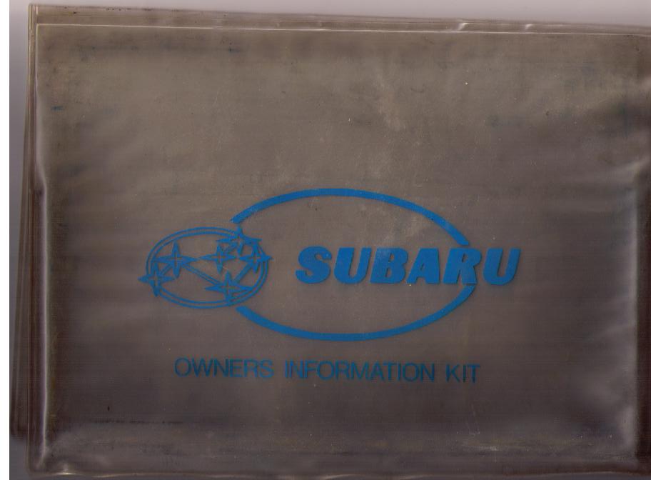 1980 Subaru 1600 & 1800 Owner's Manual Instruktionsbok - 5