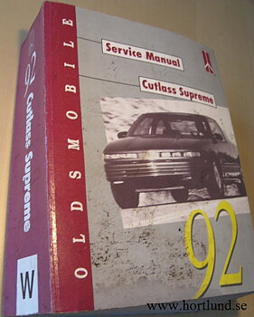 1992 Oldsmobile Cutlass Supreme Service Manual