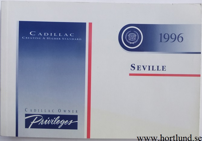 1996 Cadillac Seville Owner's Manual