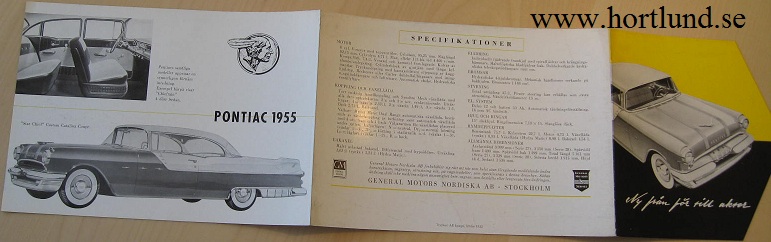 1955 Pontiac Star Chief och Chieftain broschyr svensk - 3