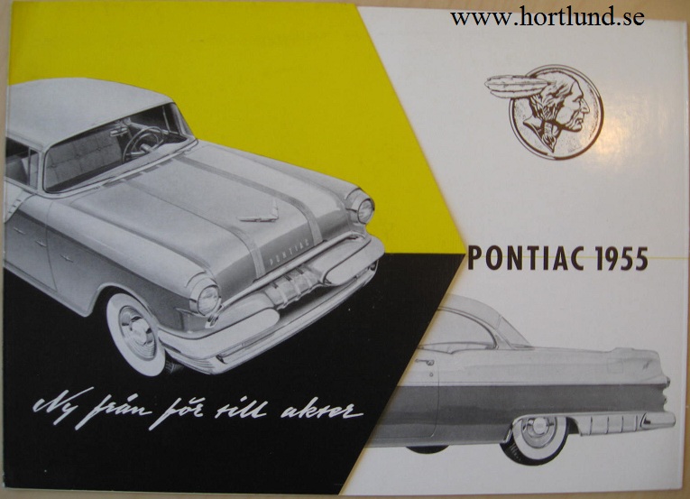 1955 Pontiac Star Chief och Chieftain broschyr svensk