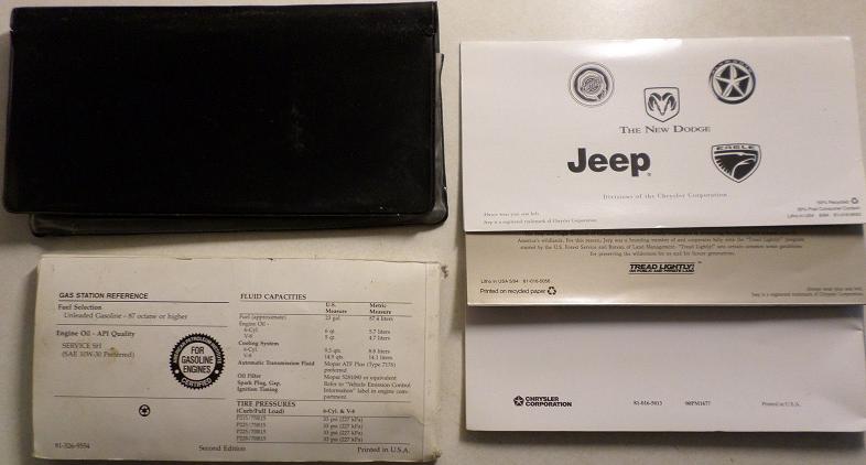 1995 Jeep Grand Cherokee Owner's Manual - 2