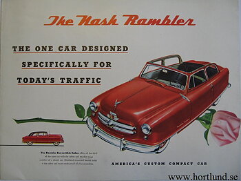 1952 Nash Rambler broschyr